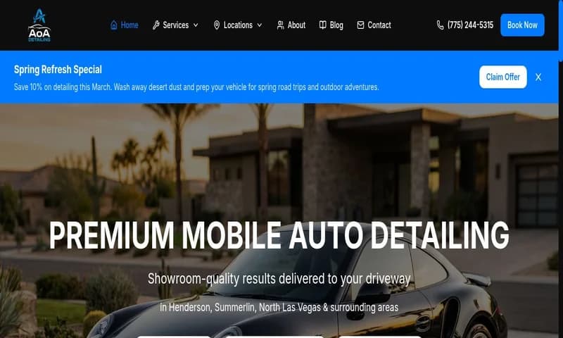 AOA Detailing website