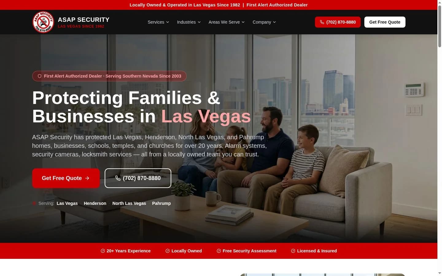 ASAP Security website