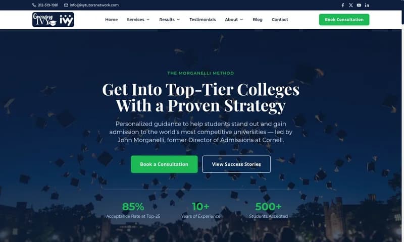 Ivy League Consultant website